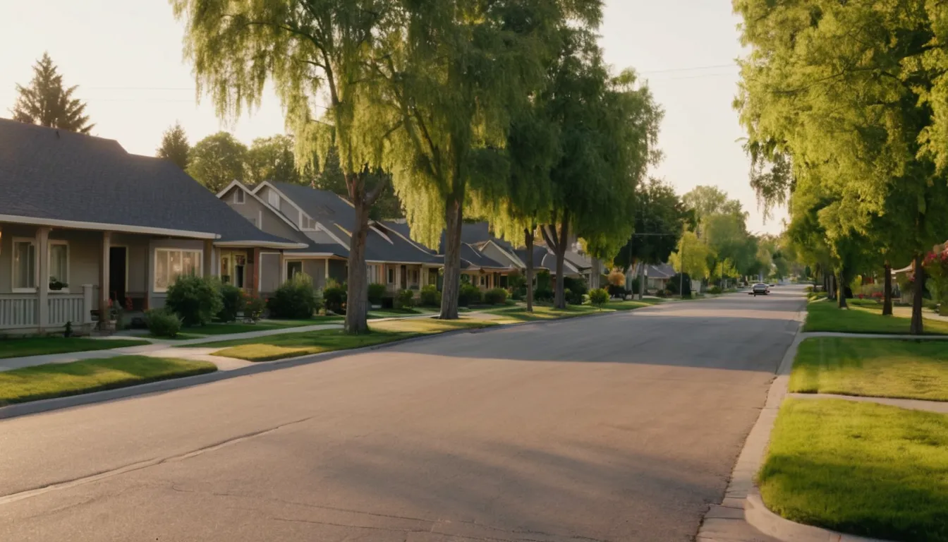 A quiet residential street with mature trees in Brunswick